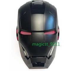 Black Iron Man 1:1 MK5 Jarvis Deformable Voice Control Wearable Helmet Full Mask
