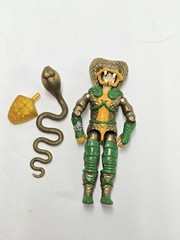 1986 GI Joe Serpentor Figure W. Hood Snake Parts Lot Cobra Vintage Weapon
