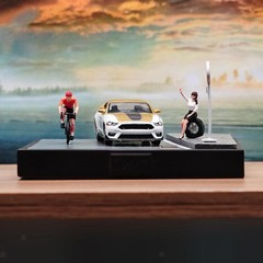 1/64 Model Car Display Base Background Model Train Scenery Parking Lot Scene