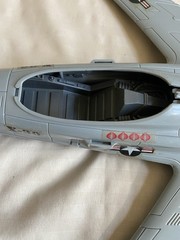 Vtg 1986 Hasbro G.I. Joe X-30 Gray Conquest Fighter Jet Aircraft Toy Airplane