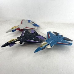 Transformers G1 Starscream Thundercracker Skywarp 3x Action Figures Flight Team