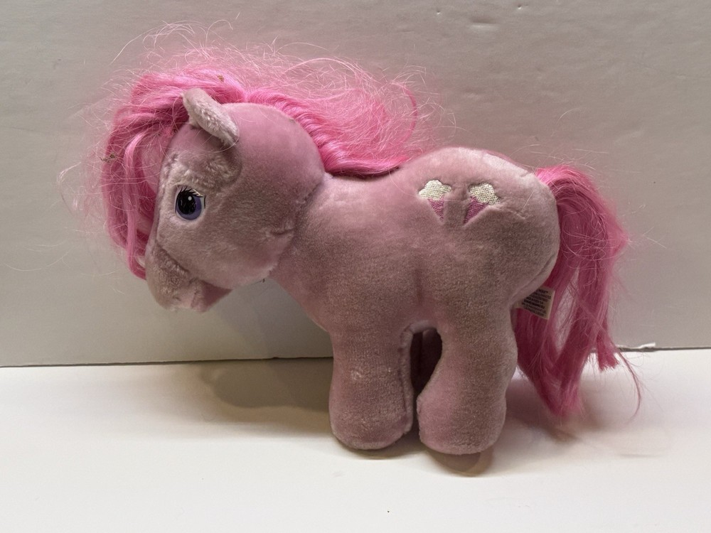 Vintage Hasbro Softies MLP Lickety Split Plush 1984 Pre-owned