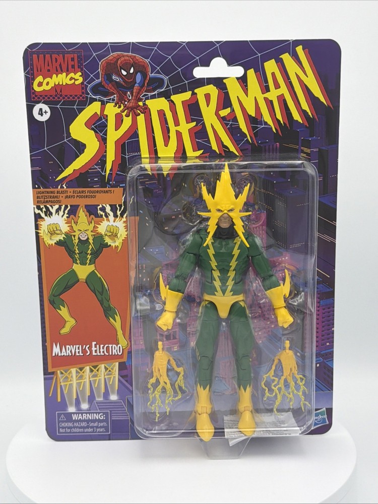 Hasbro Marvel Legends Electro 6″ Retro Spider-Man Collection NIB