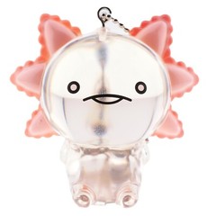 Cute Japanese Blind Box Capsule Toy Clear Axolotl Keychain 1 Random Mini Figure