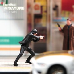 1/24 1/43 1/64 1/87 John Wick Killer Scene Prop Miniature Figure For Car Vehicle