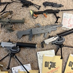 Huge Lot Of Vintage Hasbro 12in G.I. Joe, 21st Century Soldier Weapons And More