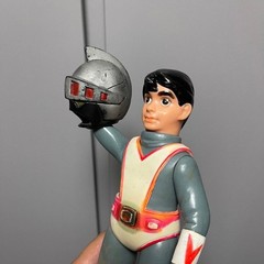 Rare VTG 70s Bandai 11″ Silver Kamen SOFUBI Popy Takatoku Bullmark Sofvi Jp