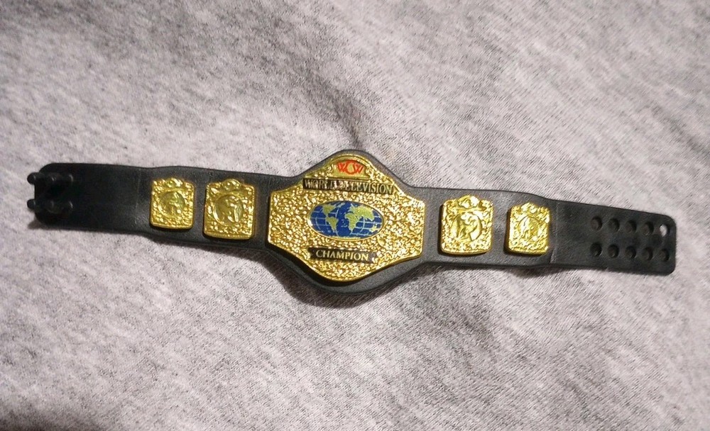 Mattel WWE Elite WCW World TV Television Title Championship Belt For Figure 90’s