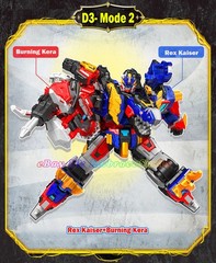 Miniforce Dinoid Warrior Rex Kaiser 7-Headbots D9 D7 Great Integration Robot Set