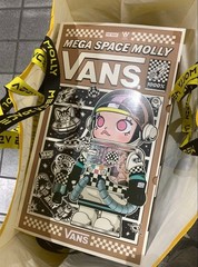 POP MART MEGA SPACE MOLLY VANS 1000% & 400% Figure PVC ABS PC w/Box JAPAN NEW