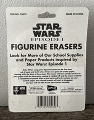 Lot of 5 STAR WARS Episode 1 Figurine Eraser Darth Maul R2 Anakin Sebulba NOS