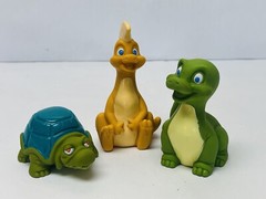 Dink the Little Dinosaur McDonalds Figures Set of 3- 1989 Character Toys BIN 13