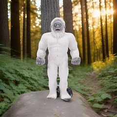 Yeti Bigfoot Crypid Beast Toy Animal Action Figure Statue Office Home Decor