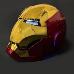2026 Iron Man MK5 1:1 Helmet Wearable Voice-control Mask Cosplay Golden AUTOKING