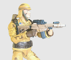 HIYA Toys, GI Joe Dusty 4″ inch Figure Loose custom Weapons and Access.