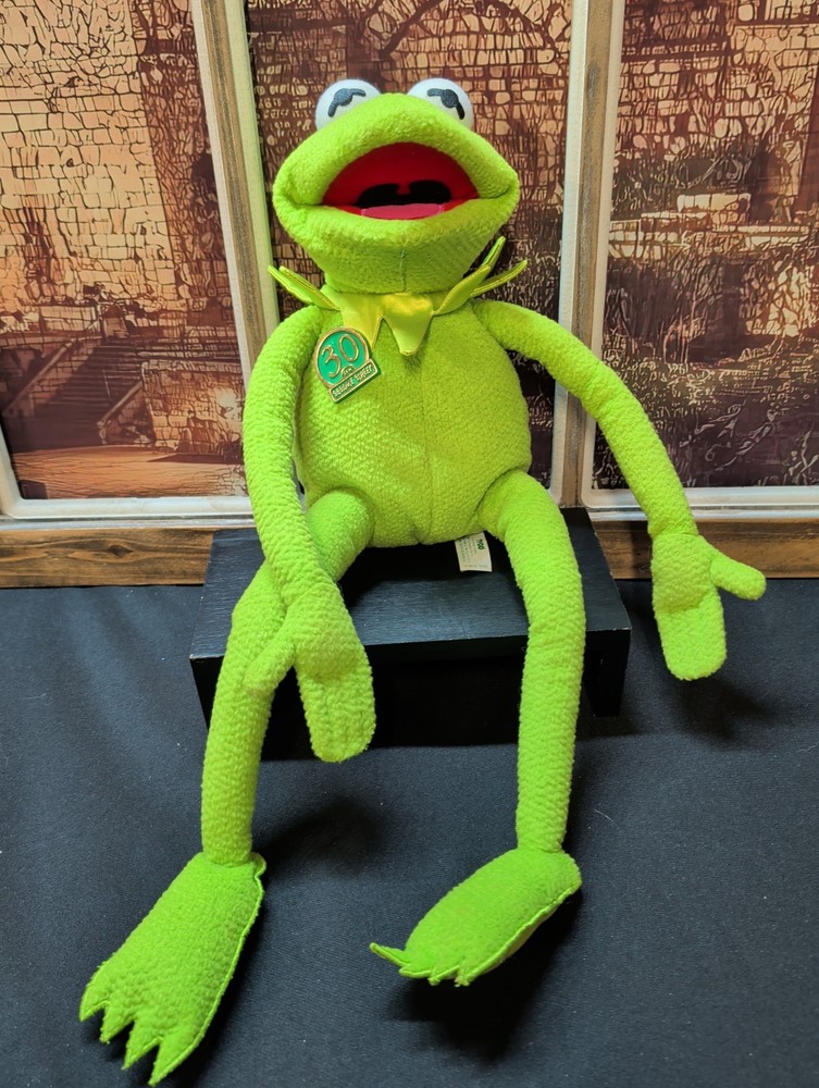 Vintage 1999 Magic Talking Kermit The Frog Sesame Street 30th Anniversary WORKS