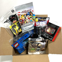 MYSTERY BOX mixed toys & collectibles 6 items – Disney, Marvel, Lego, etc..