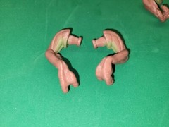 Rod’s Random Works Curled Red Rex Arms(1 pair)