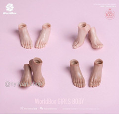US Worldbox 1/6 AT201/AT202 Pale Suntan Flexible 12”Female Figure Body doll toy