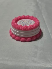 Barbie Or Miniature Plastic Toy Pink And White Cake Replacement Piece My Little