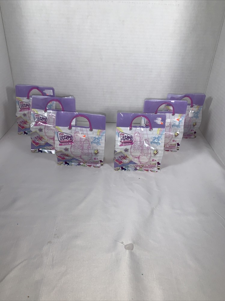 Lot of 6 Real Littles Shoes SEALED Mini Sneakers-BLIND BAG- STYLE Varies NEW
