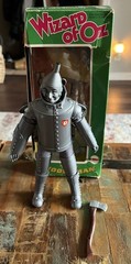 MEGO Wizard of Oz TIN WOODSMAN Jack Haley 8″ Figure DOLL w/AXE 1974 in BOX