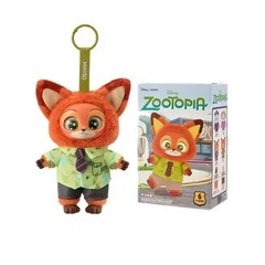 Authentic MINISO Zootopia Nick Plush Toy Charm Confirmed Blind Box Pendant Gift