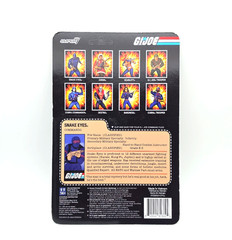 Super 7 G.I. Joe Reaction Figures Wave 1A Purple Snake Eyes.