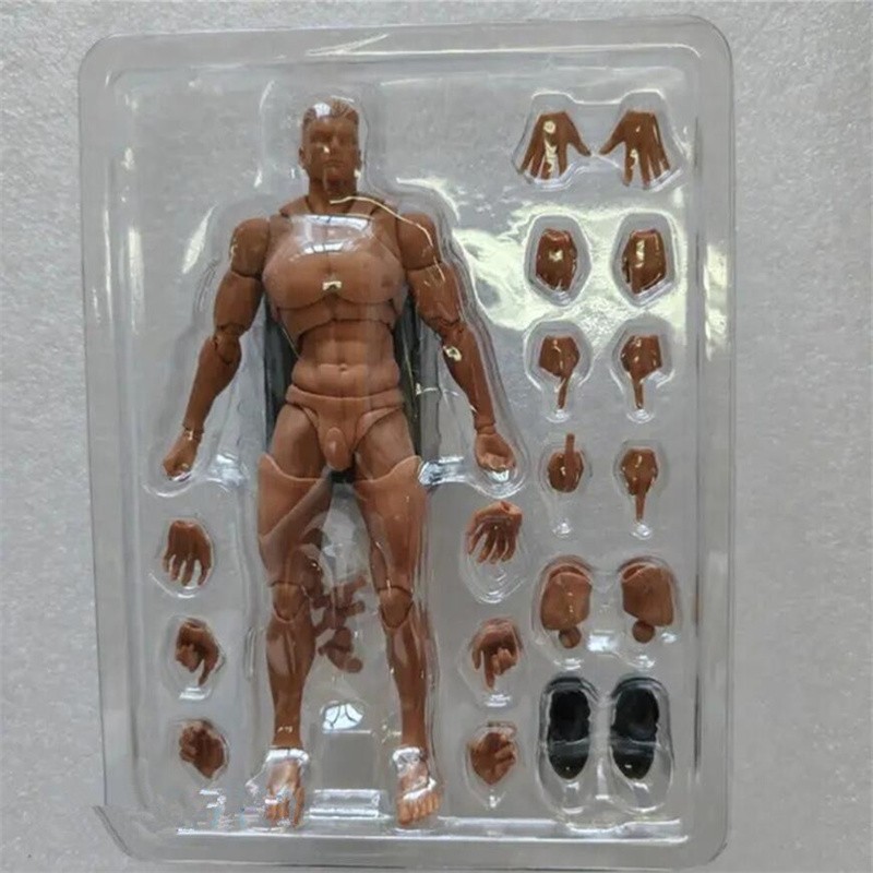 Romankey X COWL 1/12 Dark Male Head Body Flexible Jointed 6″ Action Figure