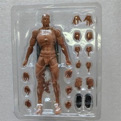 Romankey X COWL 1/12 Dark Male Head Body Flexible Jointed 6″ Action Figure