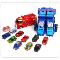 Turning Mecard Transform Robot Figure Battle Game Cards Boys Model Car Toys Gift