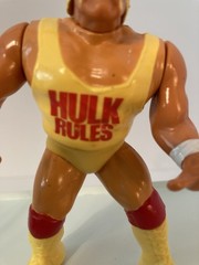 hulk hogan vintage 1990 hard plastic figure 5”