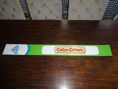 Toys R Us STORE DISPLAY SIGN Valance Calico Critters Advertising 48″ long 5.25″