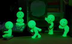 Smiski Glow in the Dark Work Series Blind Box Mini Figure Random 1pc