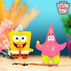 Super7 Spongebob Squarepants and Patrick BFF Glitter 2-Pack SDCC Exclusive