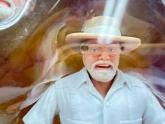 Jurassic Park Amber Collection John Hammond Action Figure Mattel New