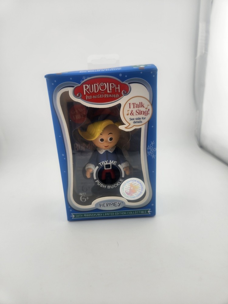 Rudolph Hermey 50th Anniversary Talking Singing Figurine 2014 Tested Works Box