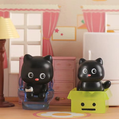 Random 1pcs Cat Figure Mystery Box Anime Blind Bag Kids Christmas Gift Toy Fun
