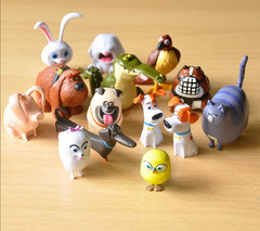 14pcs Secret Life of Pets PVC Figures – Rabbit, Dog, Cat Action Toys Xmas Gift