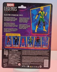 ELECTRO (FRANCINE FRYE) SPIDER-MAN MARVEL LEGENDS ACTION FIGURE NEW IN PACKAGE