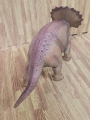 Dinosaur Triceratops Large Soft Rubber Toy Jurassic – 15″ Long Prehistoric
