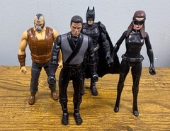 2005 Batman Dark Knight Rises Bruce Wayne Catwoman Bane Figure Battle For Gotham