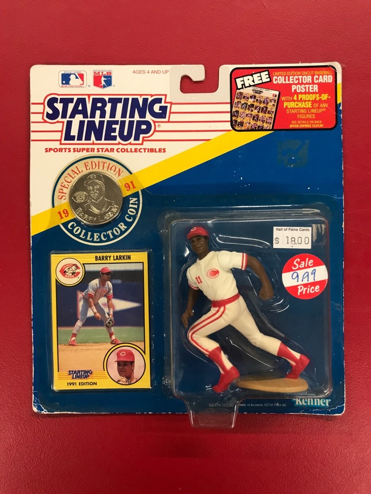 Vintage Kenner Special Edition MLB Starting Lineup Barry Larkin Figure 1991