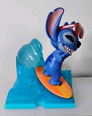 Disney Lilo & Stitch Live Action Movie Time Stitch Surfing Ocean Wave Figure