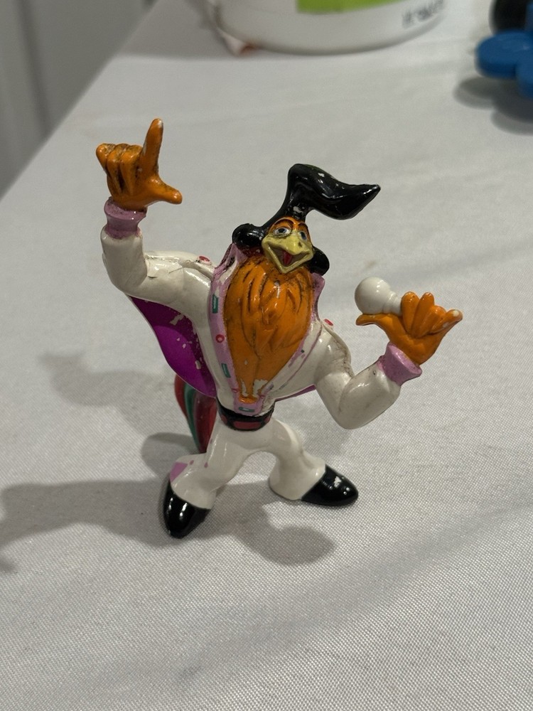 Vintage 1992 Rock-A-Doodle Dairy Queen Toy Chanticleer Rooster Figurine PVC