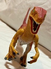 RAPTOR Electronic Velociraptor Jurassic Park JP10 Kenner 1993+Topp Dilophosaurus