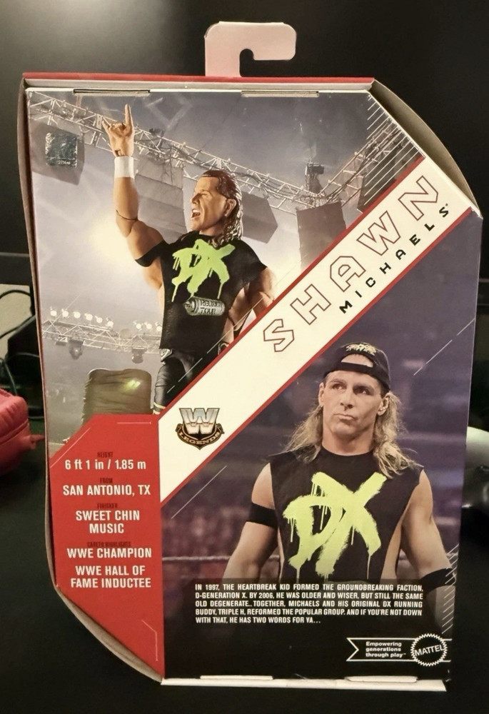Mattel WWE Ultimate Edition Shawn Michaels Action Figure w/ Hat, Vest, Alt Hands