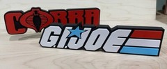 GI JOE Display Sign Cobra Display Sign. Custom signs done as well.