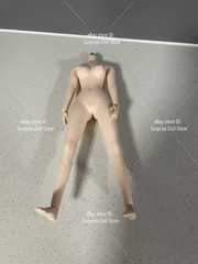 1:6 Female Makeup Seamless Body With detail Pale Skin Medium Breast 12″ Figure