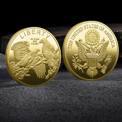 Souvenir Coin American Eagle of Liberty Commemorative Coin Double Eagle Lucky Go